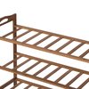 Basicwise Bamboo Storage Shoe Rack, Free Standing Shoe Organizer Storage Rack, 3 Tier QI004330.3